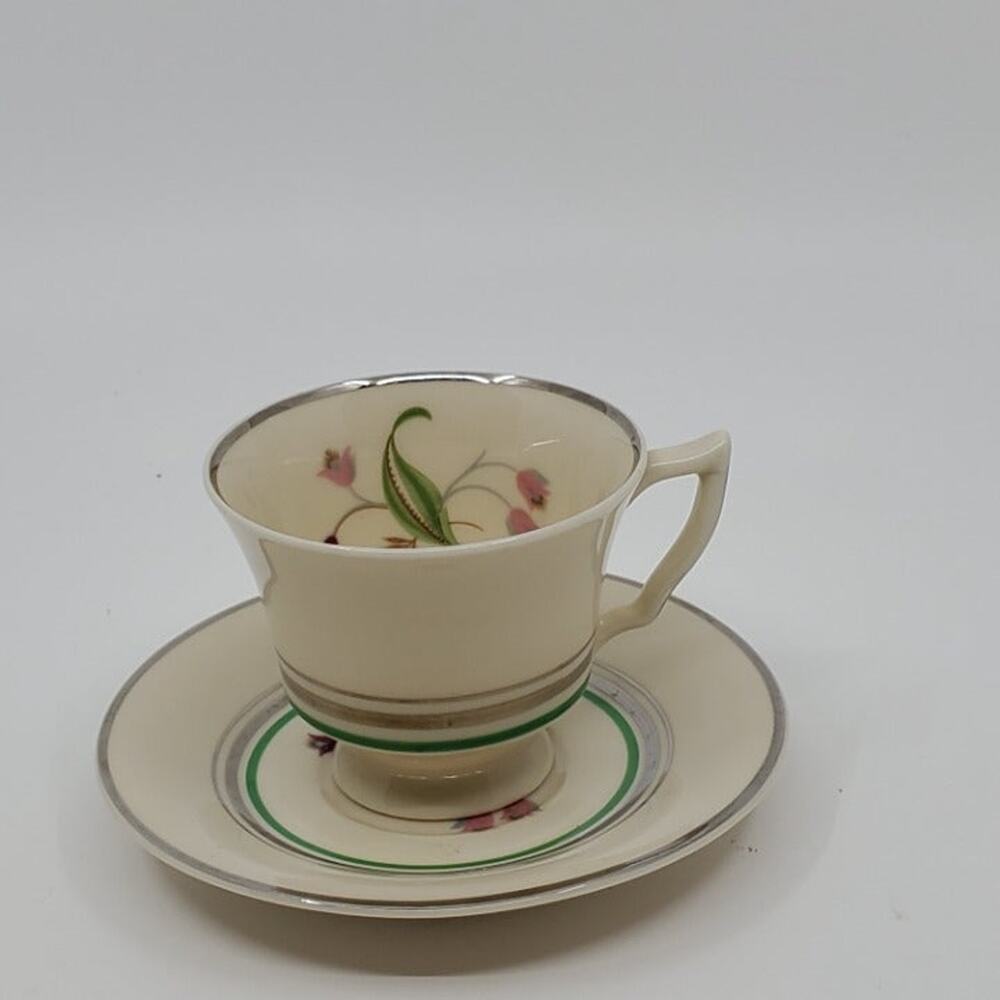 Syracuse China OPCO Old Ivory Demitasse cup saucer set